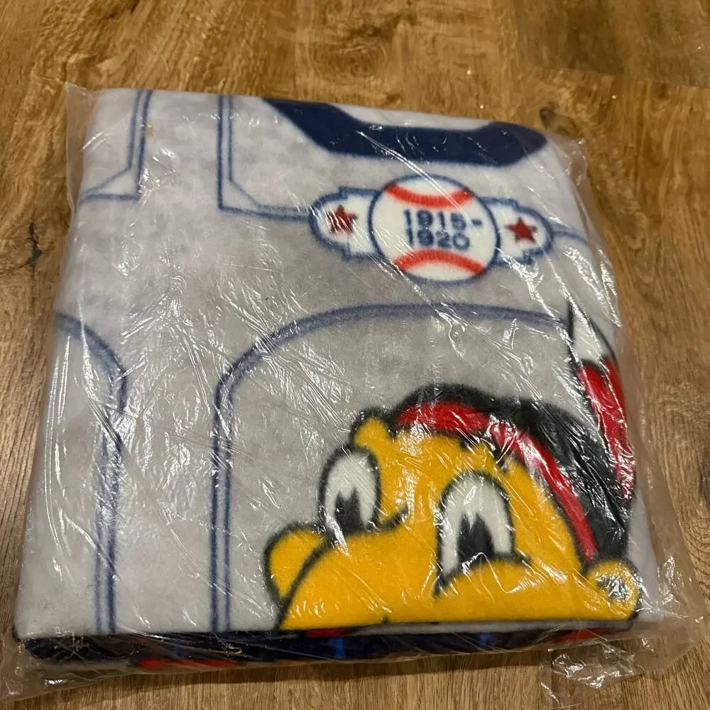 Cleveland Indians Logo History Fleece Throw Blanket World Promotional Products